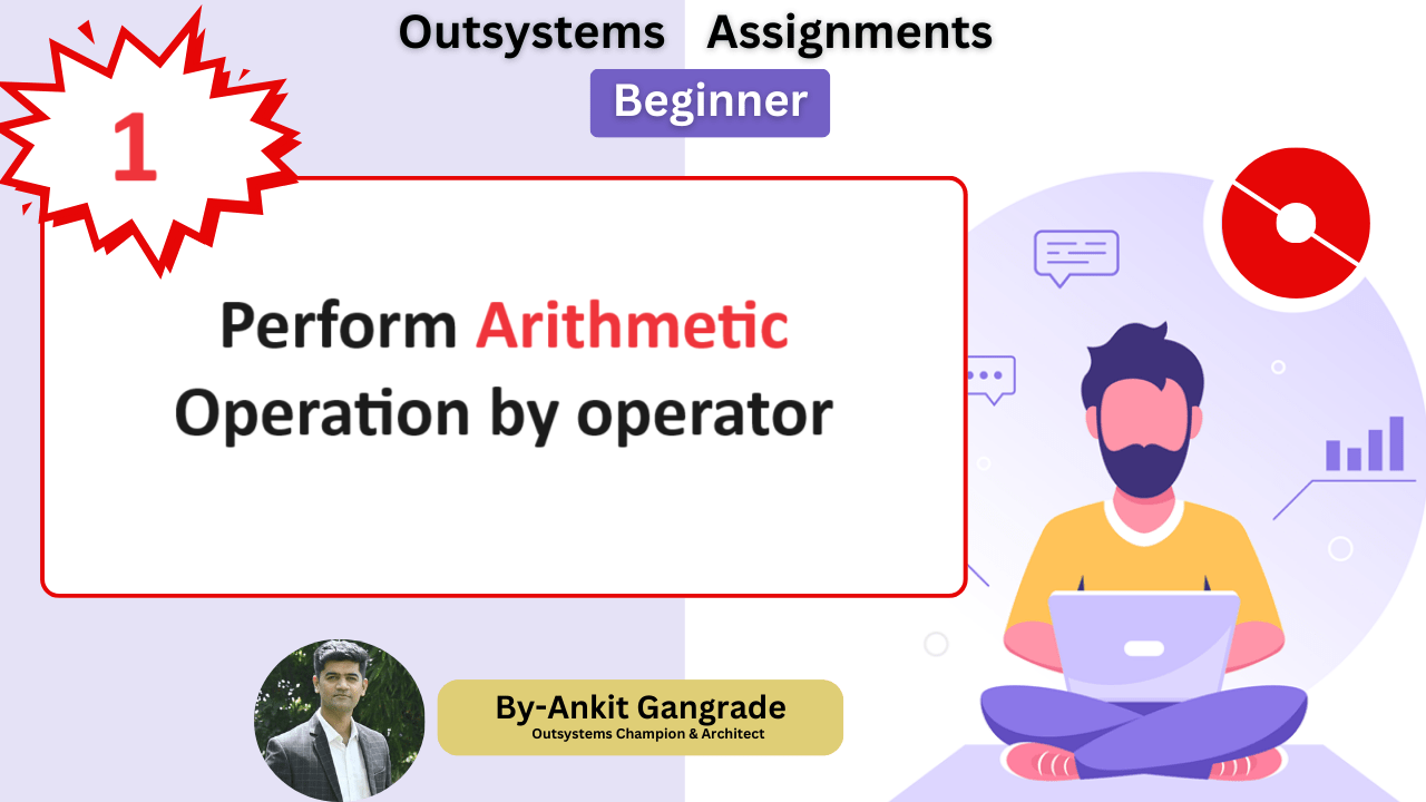 Perform arithmetic operation by providing operator value.